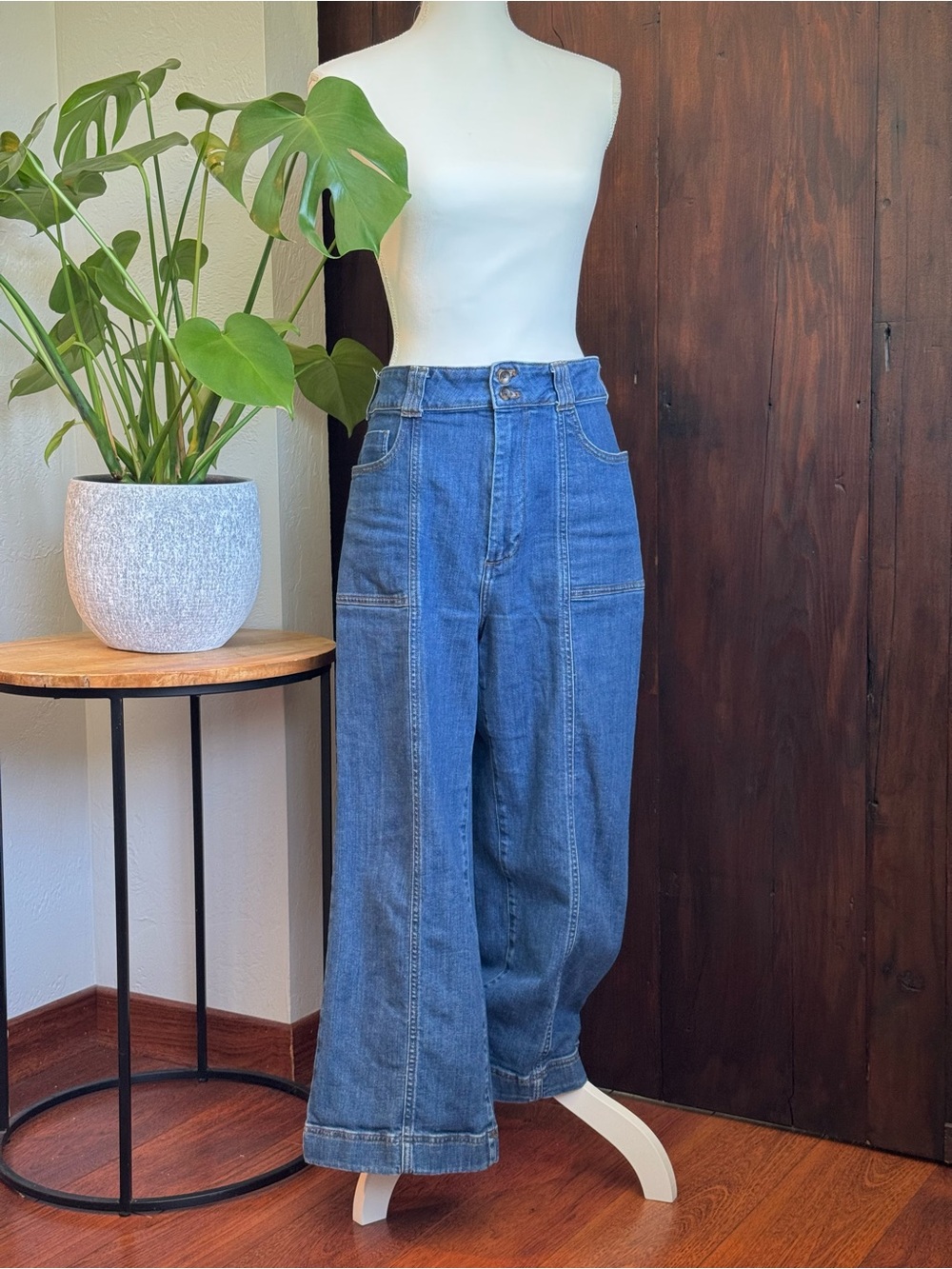Maeve Colette Cropped High Waist Jeans